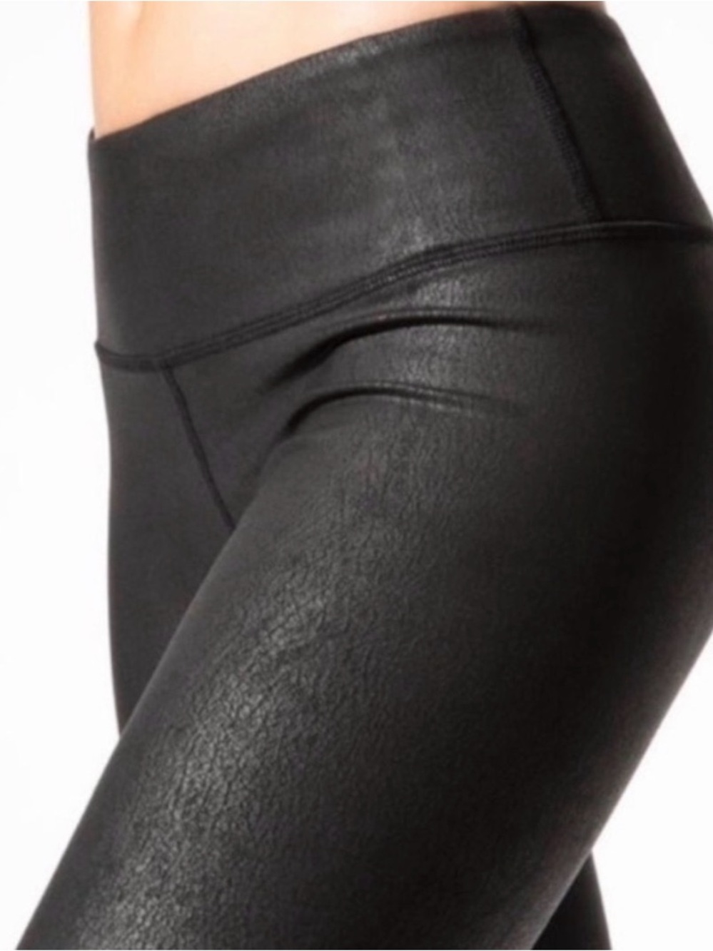 ALO Yoga High-Waist Black Leggings faux leather